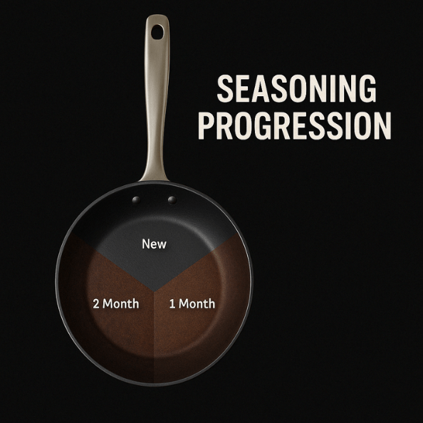 Black Angus Carbon Steel Frying Pan - Alva Cookware